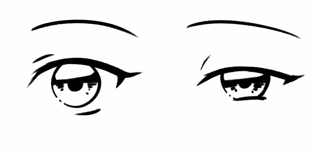 Tutorial: come disegnare occhi in stile anime 2 immagini occhi manga