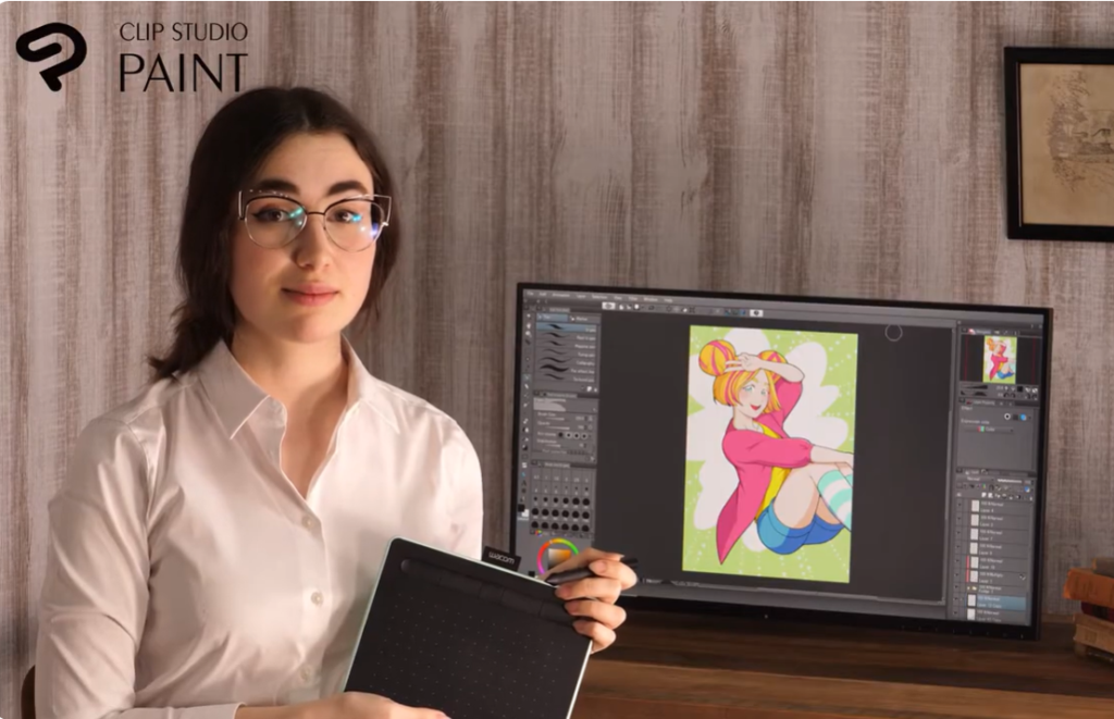 Caterina Rocchi è stata scelta da CLip Studio Paint come testimonial occidentale per portare nel mondo il software fatto in Giappone per i Mangaka