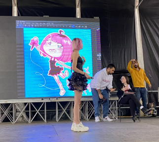 Caterina ROcchi a Napoli COmicon con Sillyelly