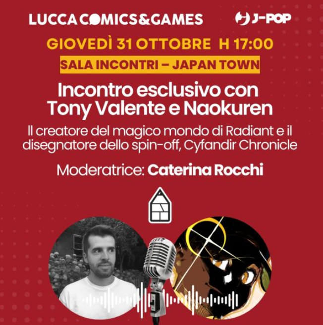 Lucca comics and games 2024 panel Tony Valente e Naokuren intervistati da Caterina Rocchi